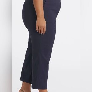 Lola High Waisted Pull on Wide Leg Cropped Pant